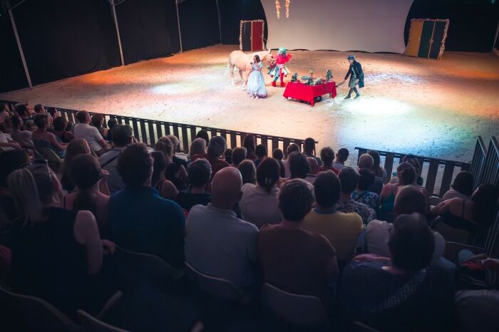 Spectacle au théâtre équestre de champagne.jpg Le Bonheur des Gens