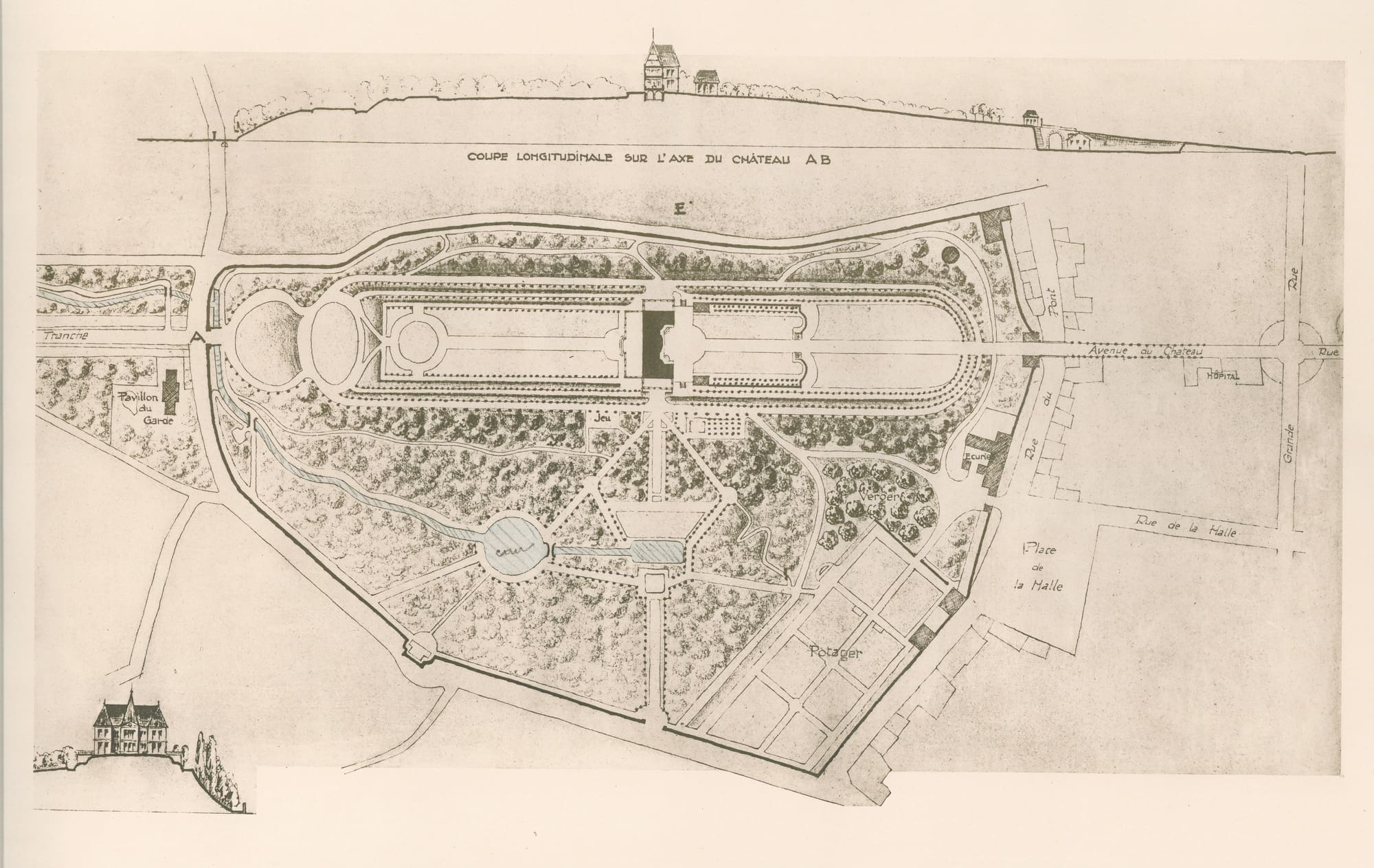 Plan du domaine de Brienne